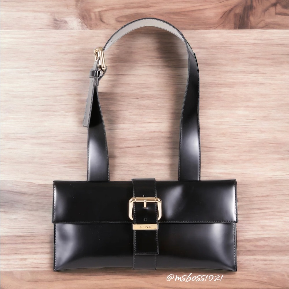 By FAR Carol Buckle Detail Leather Bag BRAND NEW W/AUTHENTICITY CARD & DUST BAG